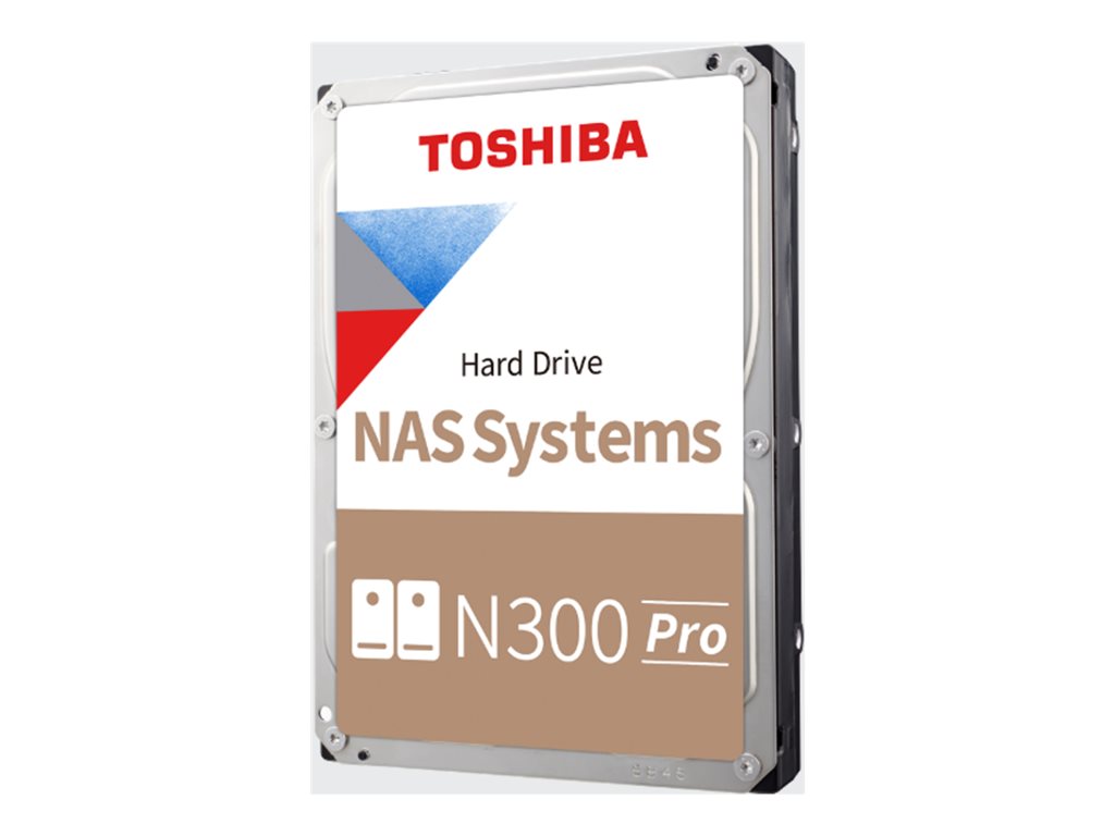 Toshiba N300 Pro NAS HDWG740XZSTD - Hard drive - 4 TB - internal - 3.5 - SATA 6Gb/s - 7200 rpm - buffer: 512 MB"