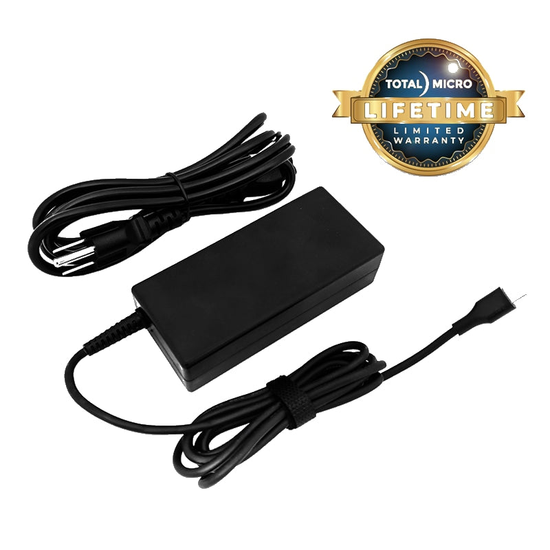 Total Micro 65W USB-C AC Adapter for HP Elite & ProBook Laptops
