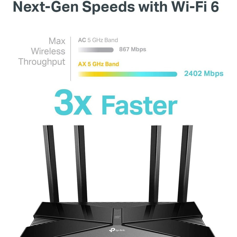 TP-Link Archer AX50 - Wi-Fi 6 IEEE 802.11ax Ethernet Wireless Router