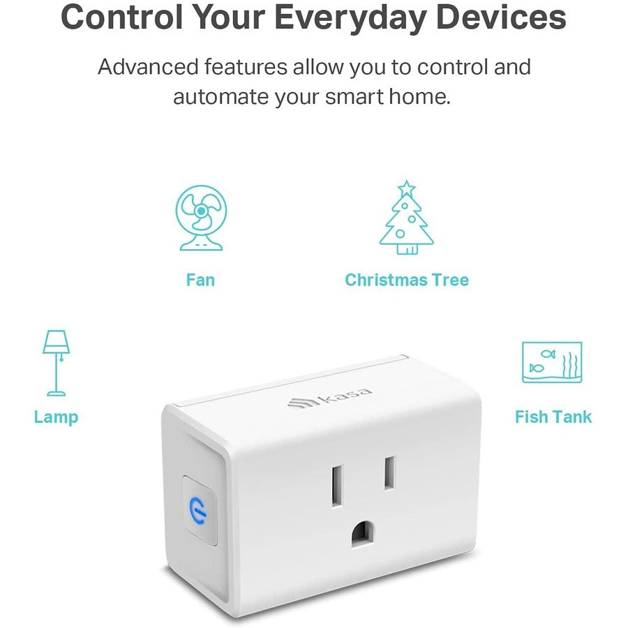 TP-Link Kasa Smart EP10P4 - Kasa Smart Plug Mini 15A - 4-Pack