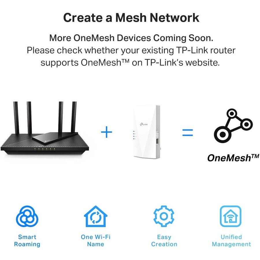 Tp-Link Re700X - Ax3000 Wifi 6 Range Extender Internet Booster