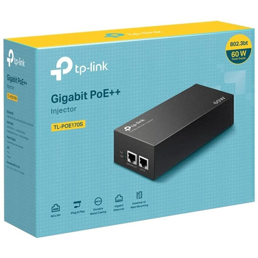 Tp-Link Tl-Poe170S - 802.3At/Af/Bt Gigabit Poe Injector