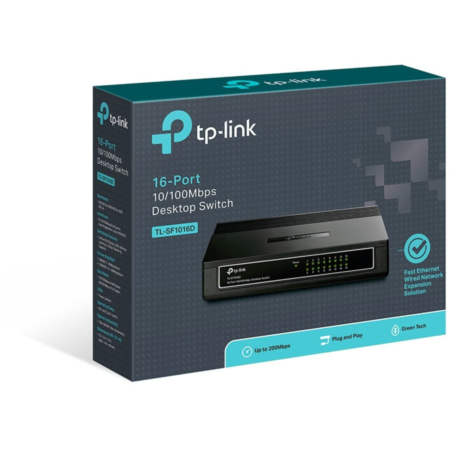 Tp-Link Tl-Sf1016D - 16 Port 10/100Mbps Fast Ethernet Switch