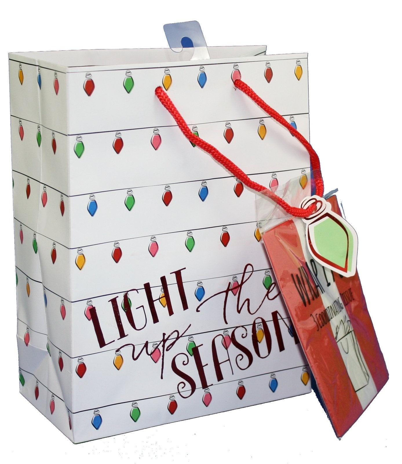Traditional Gift Bag With Matching Tissue - Holiday Cheer Large