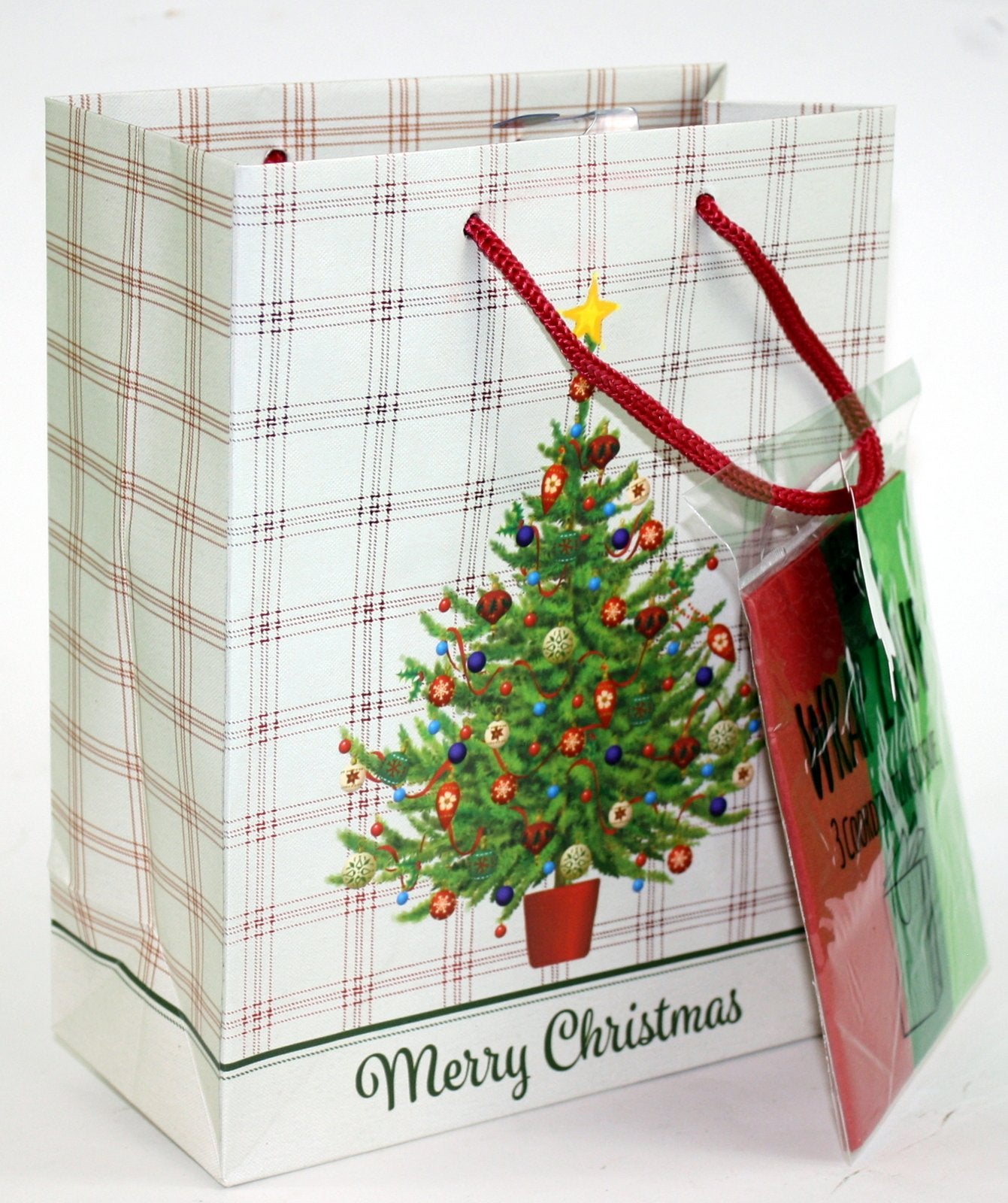 Traditional Gift Bag With Matching Tissue - Holiday Cheer Large