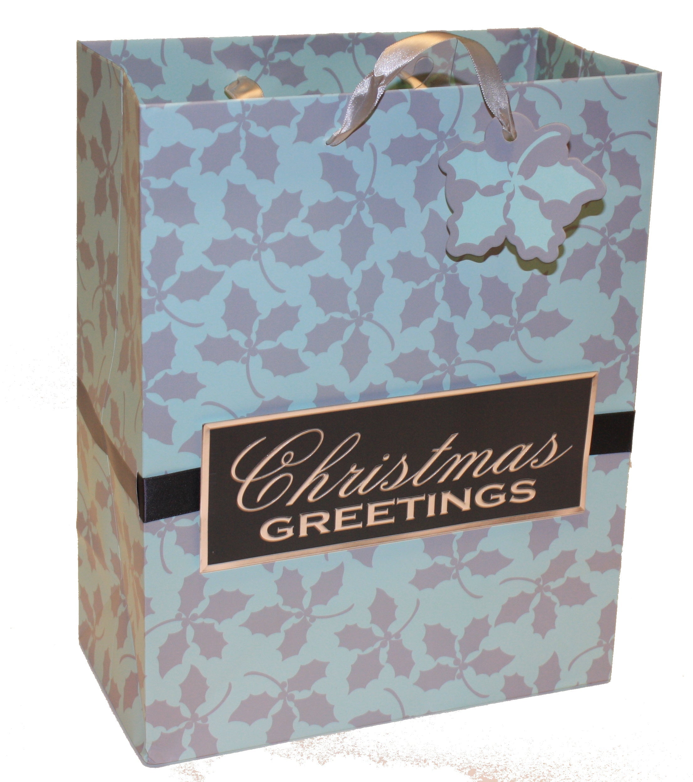 Traditional Large Handmade Gift Bags - Poinsettia