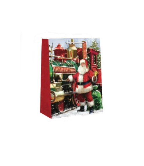 Traditional Small Gift Bag - Santa Claus Express