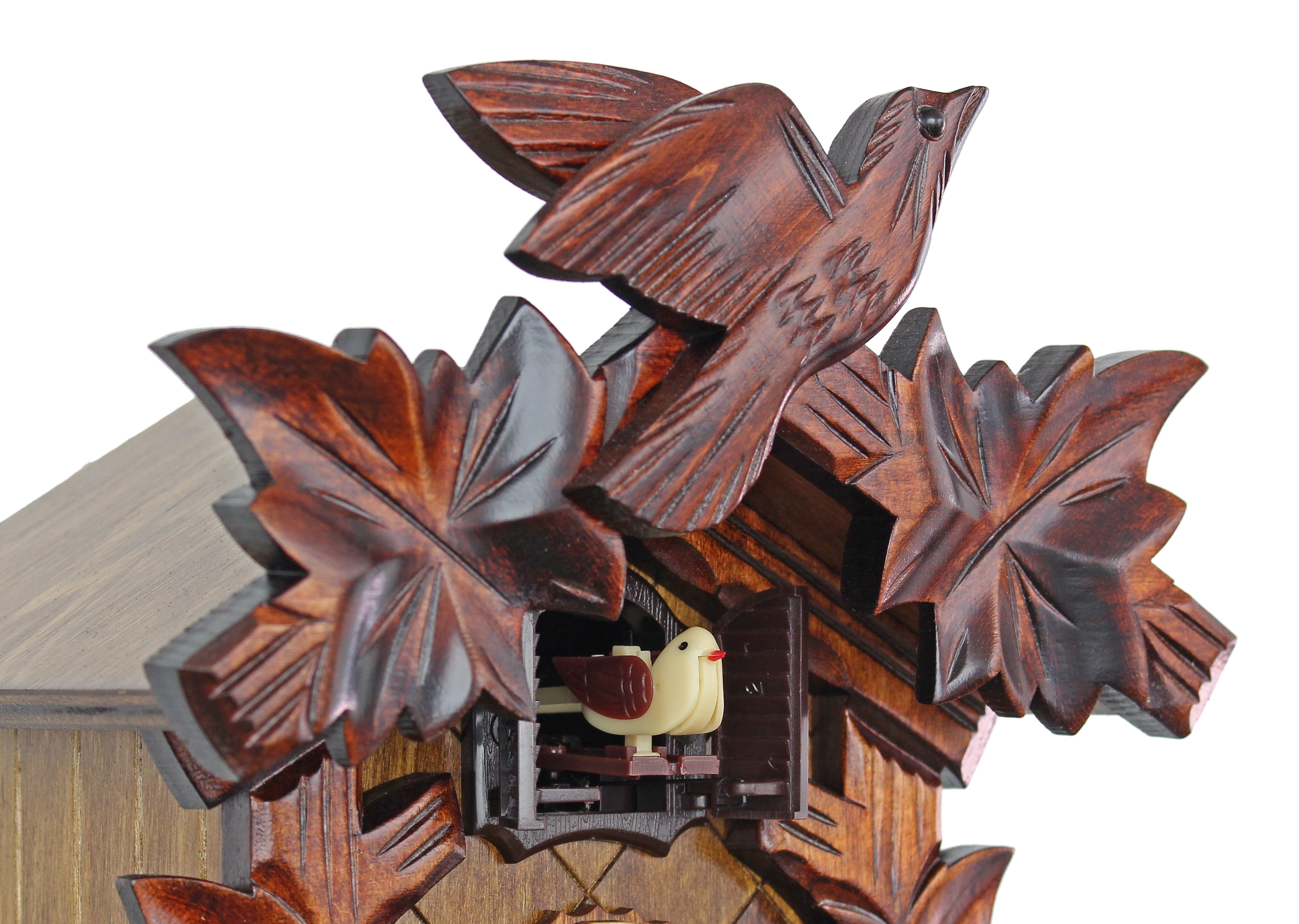 Traditional Vine Leaves - HerrZeit by Adolf Herr Cuckoo Clock