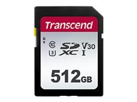 Transcend 300S - Flash memory card - 128 GB - Video Class V30 / UHS-I U3 / Class10 - SDXC UHS-I TS128GSDC300S