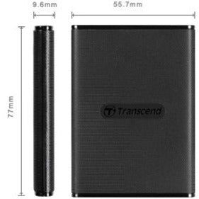 Transcend ESD270C 500 GB Portable Solid State Drive - External - Black TS500GESD270C