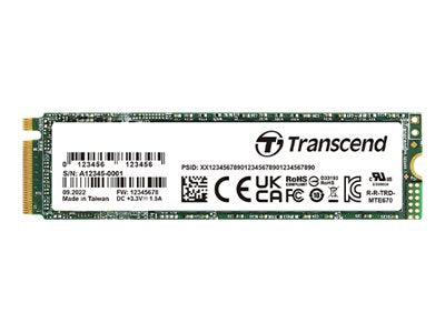 Transcend MTE672A - SSD - encrypted - 128 GB - internal - M.2 2280 (single-sided) - PCIe 3.0 x4 (NVMe) - 256-bit AES - Self-Encrypting TS128GMTE672A