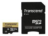 Transcend Ultimate - Flash memory card (microSDHC to SD adapter included) - 32 GB - UHS Class 3 - microSDHC UHS-I