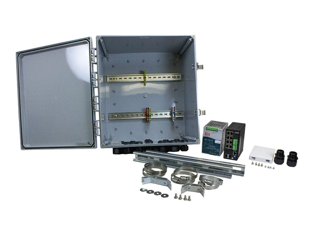 Transition Networks Hardened SISPM1040-582-LRT - Switch - managed - 8 x 10/100/1000 (PoE++) + 2 x 1000Base-X SFP - DIN rail mountable, OCA-1BA101