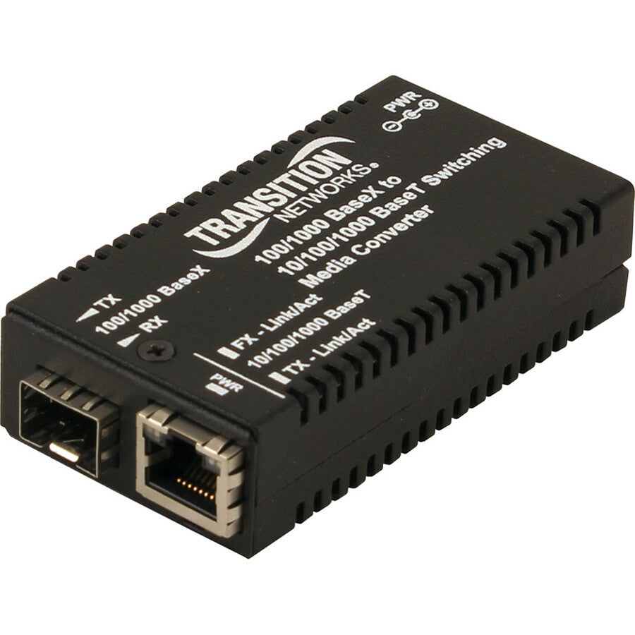 Lantronix M/GE-PSW-SX-01(ST) Transceiver/Media Converter M/GE-PSW-SX-01(ST)-NA