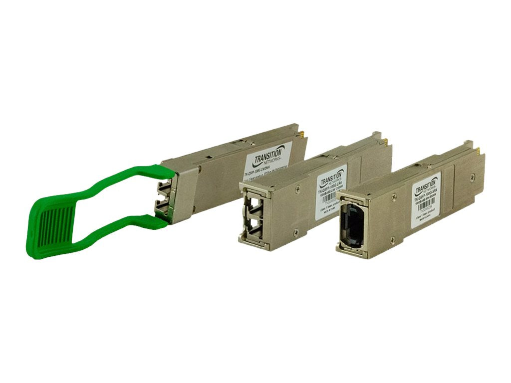 Transition Networks TN-QSFP-100G Series - QSFP28 transceiver module - 100GbE - 100GBase-LR4 - LC single-mode - up to 6.2 miles TN-QSFP-100G-LR4