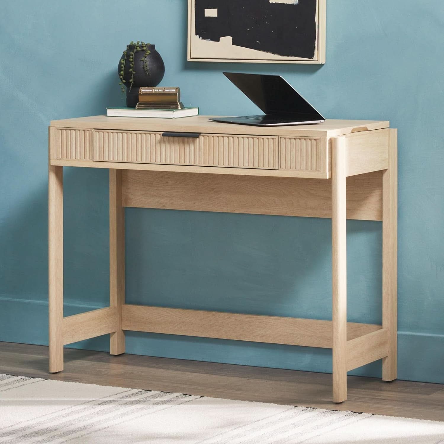 Transitional Lift-Top Desk With Storage And Adjustable Height