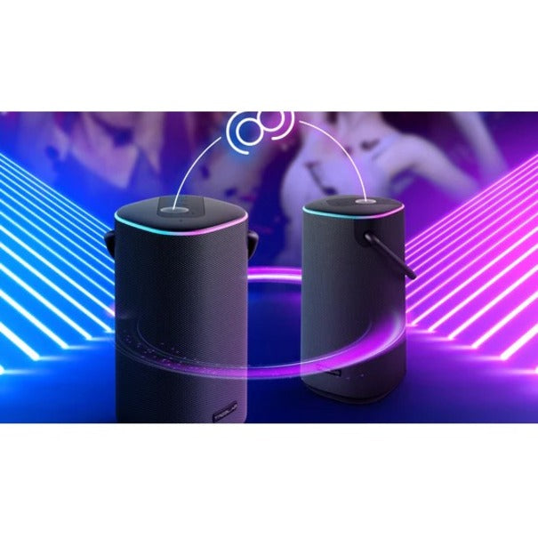 Treblab HD-Force Portable Bluetooth Speaker System - 50 W RMS - Black - 80 Hz to 16 kHz -