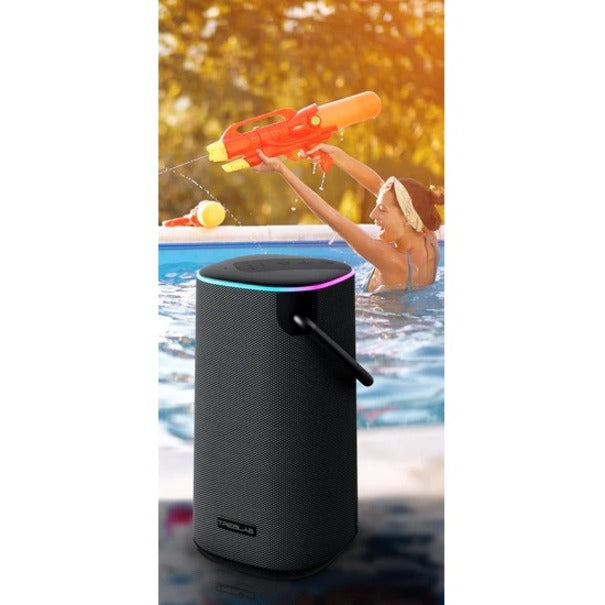 Treblab HD-Force Portable Bluetooth Speaker System - 50 W RMS - Black - 80 Hz to 16 kHz -