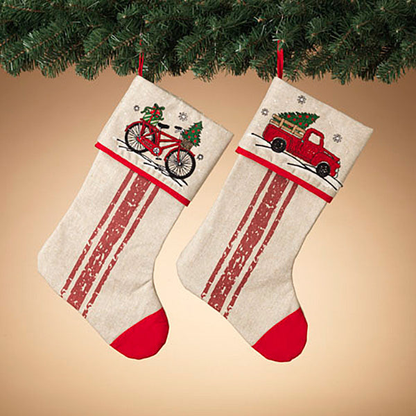 Tree Delivery Fabric Stocking -
