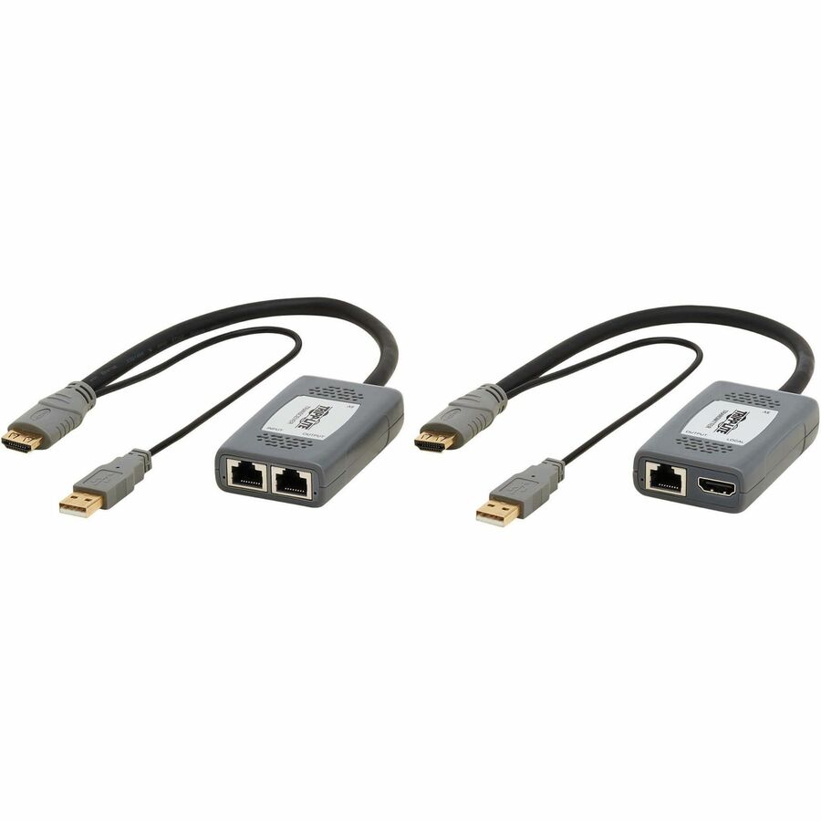 Tripp Lite 1-Port DisplayPort over Cat6 Extender Kit, Pigtail Transmitter/Receiver, 4K 60