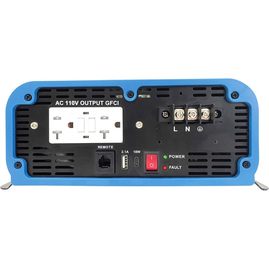 Tripp Lite 1000W Light-Duty Compact Power Inverter - 3x 5-15R, USB Charging, Pure Sine