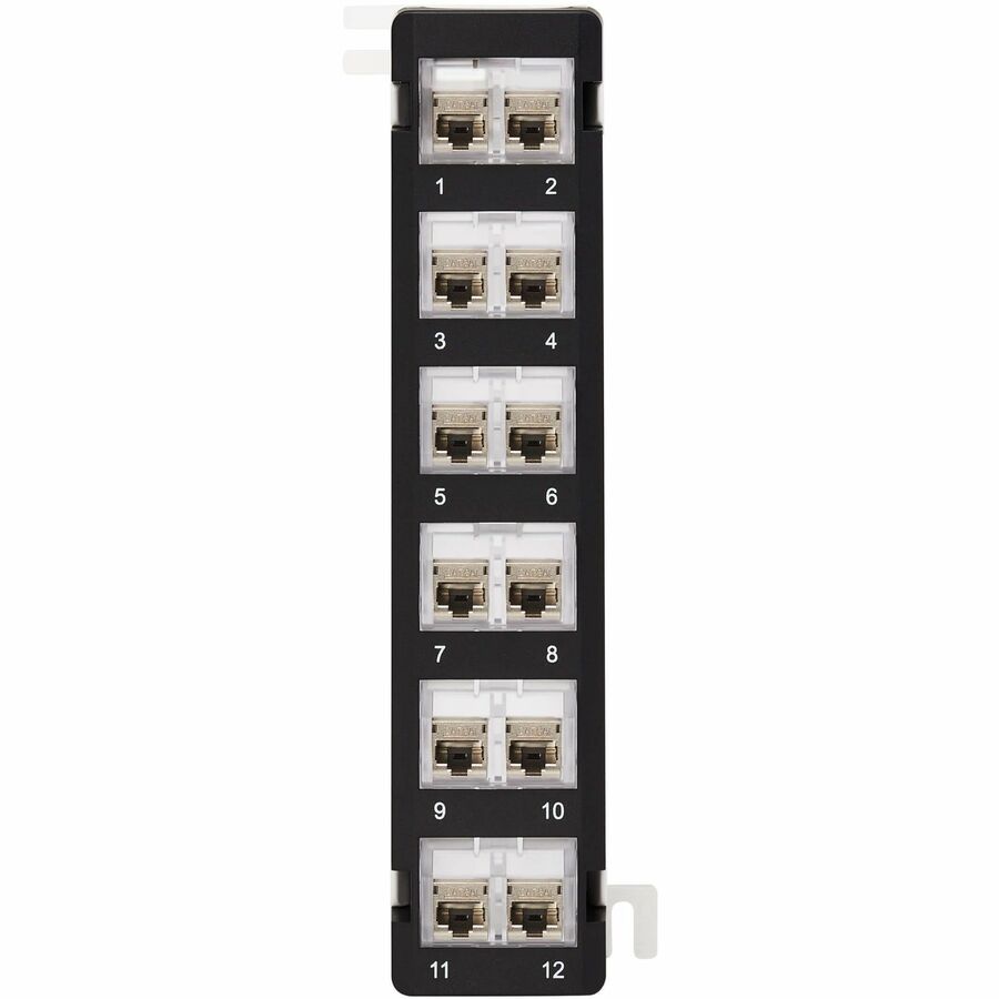 Tripp Lite 12-Port Wall-Mount Patch Panel for UTP Keystone Jacks, Rotatable Modules - 12