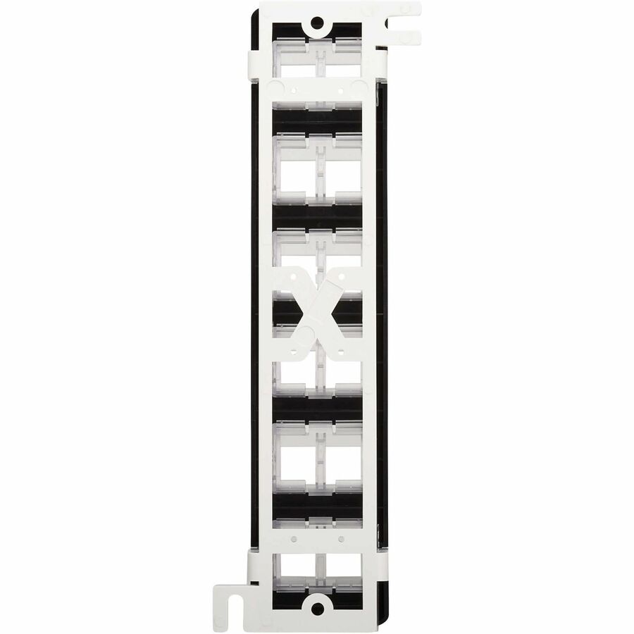 Tripp Lite 12-Port Wall-Mount Patch Panel for UTP Keystone Jacks, Rotatable Modules - 12