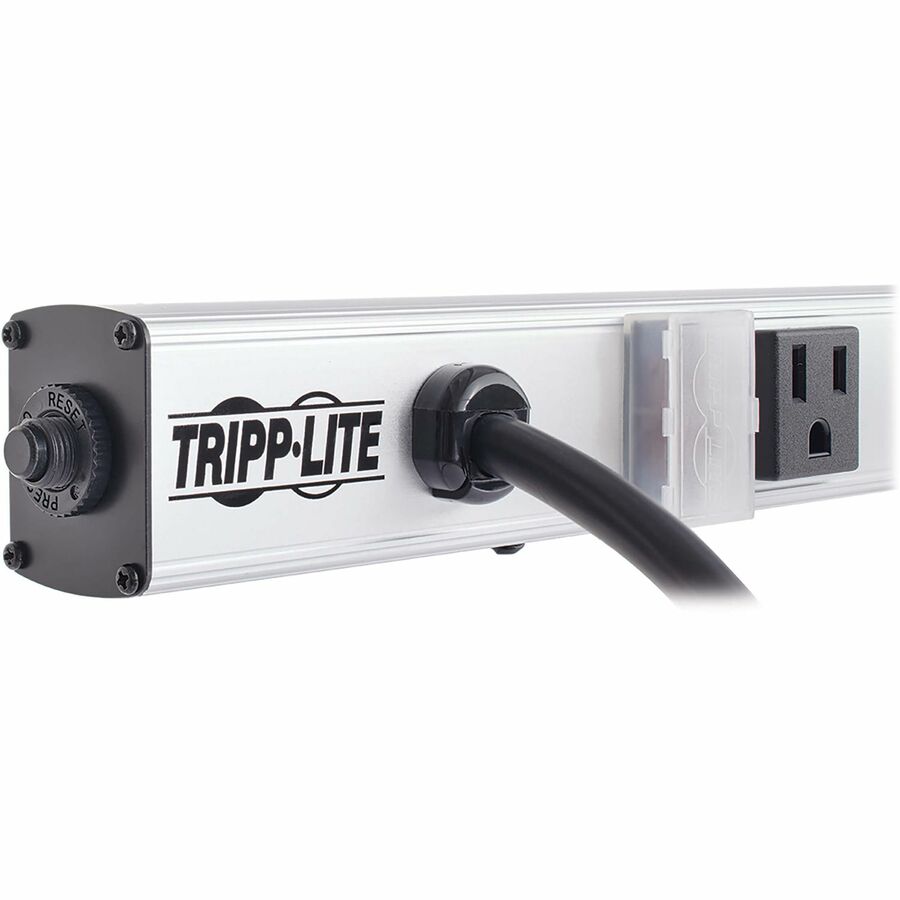 Tripp Lite 12 Right-Angle Outlet Vertical Power Strip, 120V, 15A, 15-Ft. Cord, 5-15P, 36 In.
