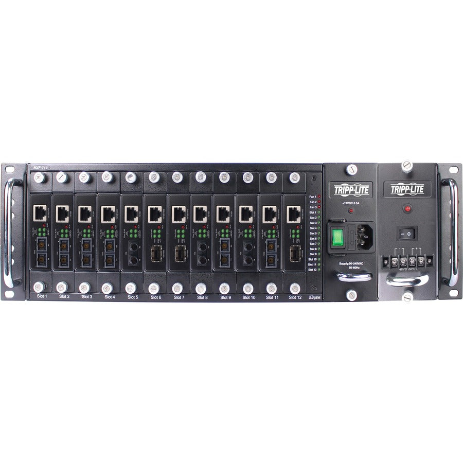 Tripp Lite 12-Slot Media Converter Chassis For Select N784-H And N785-H Models, 3U Rack Mount