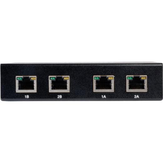 Tripp Lite 2-Port Dual Display Dvi Over Cat5 / Cat6 Extender Splitter, Video Transmitter, 1920 X 1080 At 60Hz, Up To 60.96 M (200-Ft.)
