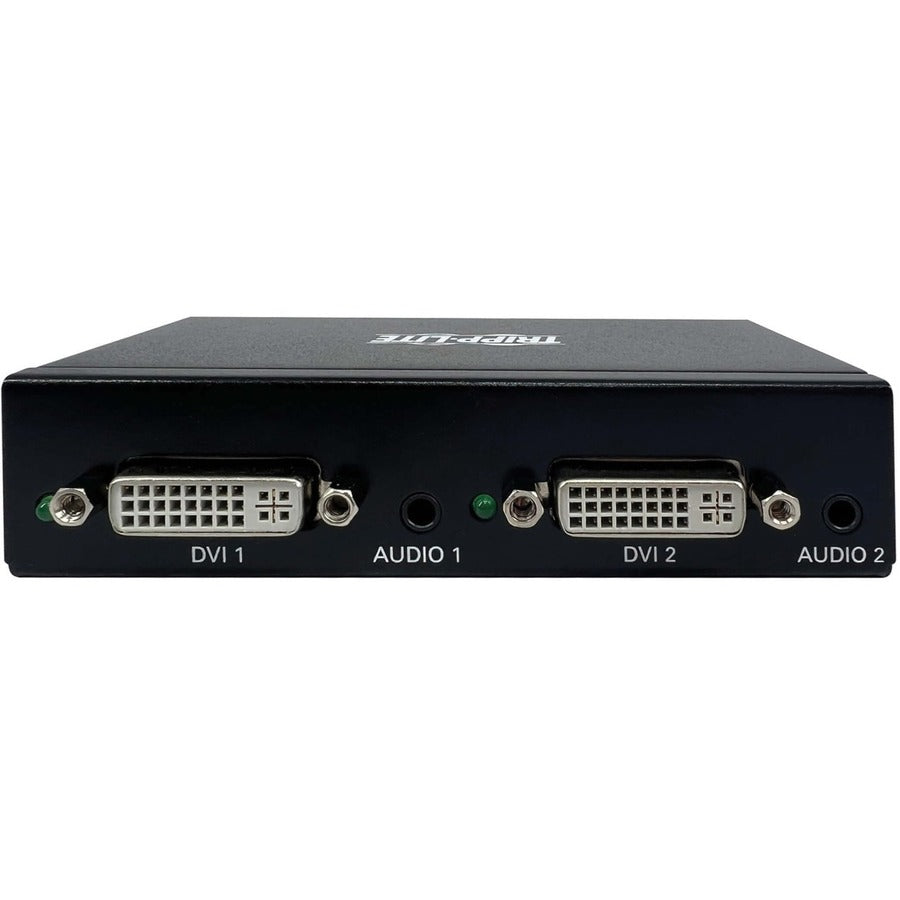 Tripp Lite 2-Port Dvi Splitter With Audio And Signal Booster, Single-Link 1080P @ 60 Hz (Dvi-D F/2Xf), International Plug Adapters, Taa