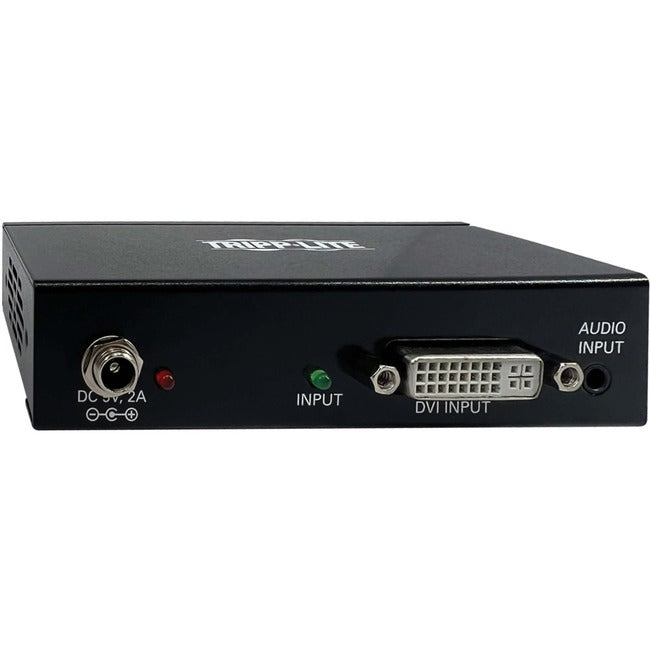 Tripp Lite 2-Port Dvi Splitter With Audio And Signal Booster, Single-Link 1080P @ 60 Hz (Dvi-D F/2Xf), International Plug Adapters, Taa - Video/Audio Switch - 2 X Dvi / Audio - Rack-Mountable, Wall-Mountable, Pole-Mountable - Taa Compliant