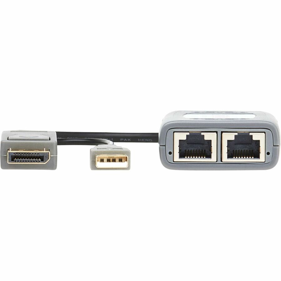 Tripp Lite 2-Port HDMI over Cat6 Extender Kit, Pigtail Transmitter/2x Receivers, 4K 60