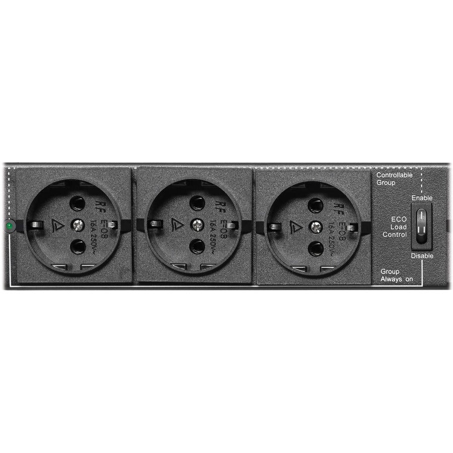 Tripp Lite 220-240V 16A Single-Phase Hot-Swap PDU with Manual Bypass - 4 Schuko Outlets, C20 & Schuko Inputs, Rack/Wall