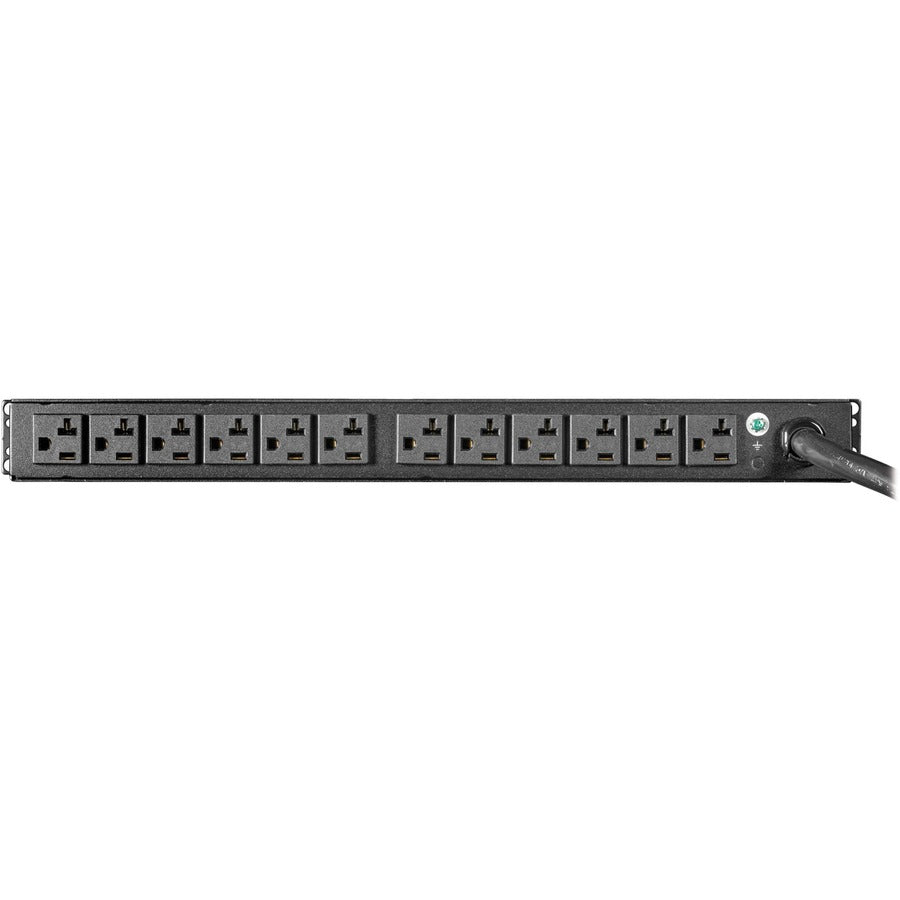 Tripp Lite 2.9kW Single-Phase Local Metered PDU with ISOBAR Surge Protection, 120V, 3840 Joules, 12 NEMA 5-15/20R Outlets, L5-30P Input, 15 ft. Cord, 1U Rack-Mount