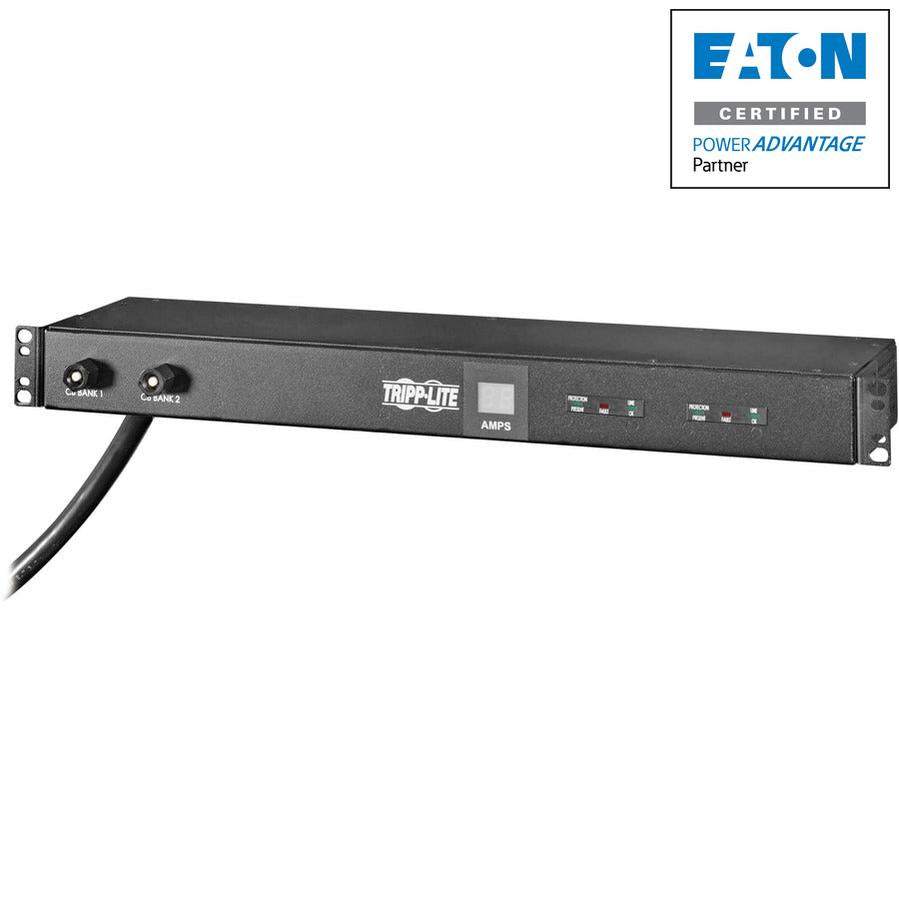 Tripp Lite 2.9kW Single-Phase Local Metered PDU with ISOBAR Surge Protection, 120V, 3840 Joules, 12 NEMA 5-15/20R Outlets, L5-30P Input, 15 ft. Cord, 1U Rack-Mount
