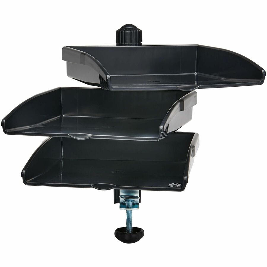 Tripp Lite 3-Tray Document Holder with Desktop Clamp Swivel - TAA - 15.6 x 12.2 x 10.5 x -