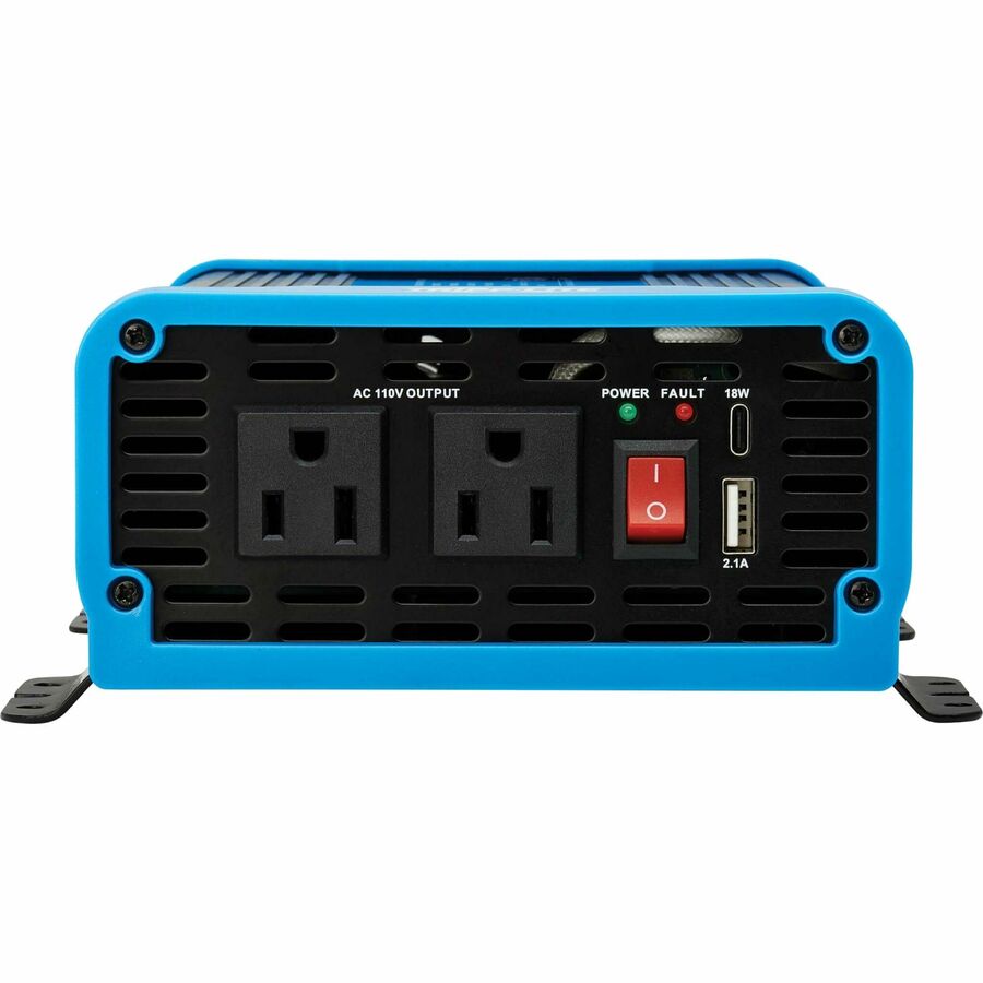 Tripp Lite 300W Compact Power Inverter - 2x 5-15R, USB Charging, Pure Sine Wave - Input