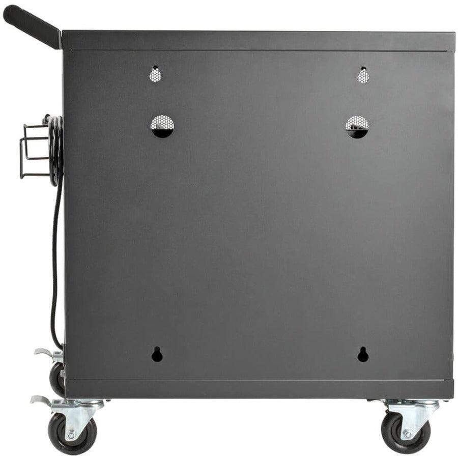 Tripp Lite 32-Device Usb Charging Station Cart With Sync For Ipad And Android Tablets, Wall-Mount Option, Black