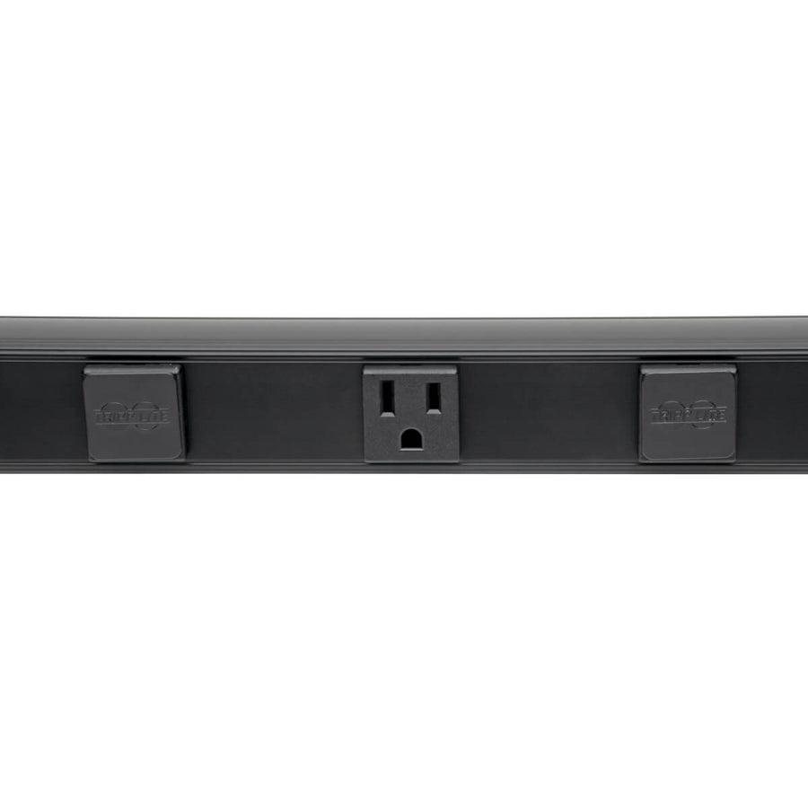 Tripp Lite 4-Outlet Power Strip, Right-Angle Nema 5-15R - 15A, 120V, 6 Ft. Cord, Right-Angle 5-15P Plug, 24 In.