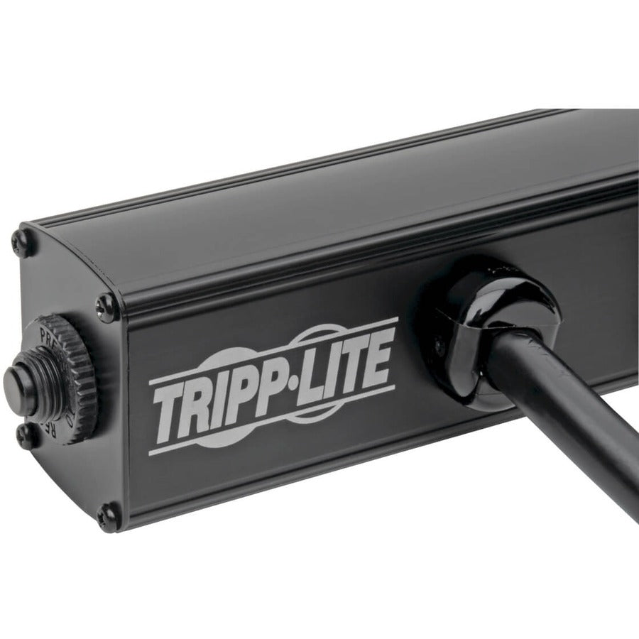 Tripp Lite 4-Outlet Power Strip, Right-Angle Nema 5-15R - 15A, 120V, 6 Ft. Cord, Right-Angle 5-15P Plug, 24 In.
