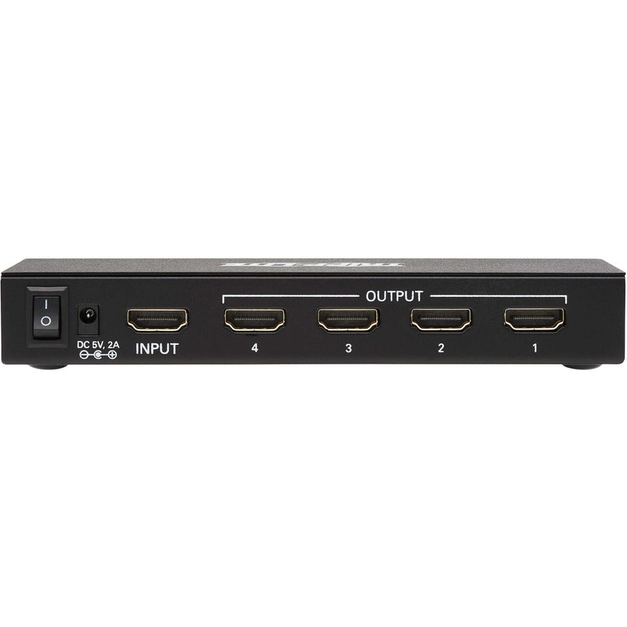 Tripp Lite 4-Port Hdmi Splitter - Uhd 4K, International Plug Adapters