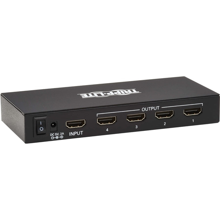 Tripp Lite 4-Port Hdmi Splitter - Uhd 4K, International Plug Adapters