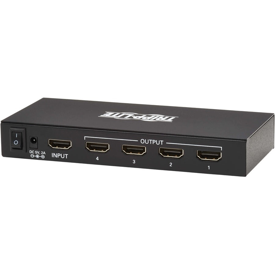 Tripp Lite 4-Port Hdmi Splitter - Uhd 4K, International Plug Adapters