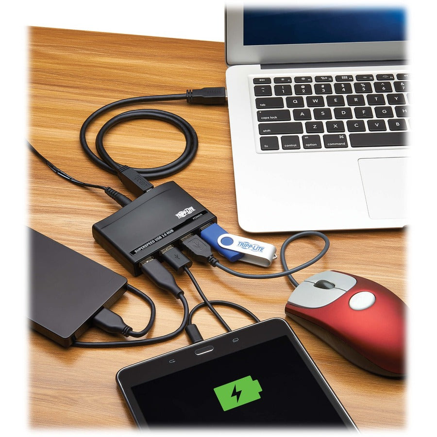 Tripp Lite 4-Port Usb-A Mini Hub - Usb 3.2 Gen 1, International Plug Adapters