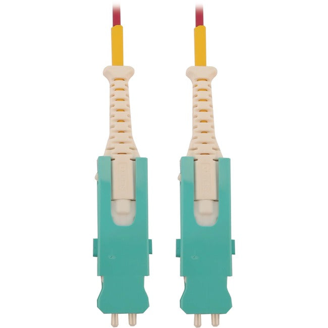 Tripp Lite 400G Multimode 50/125 Om4 Fiber Optic Cable (Duplex Sn-Pc M/M), Lszh, Magenta, 5 M (16.4 Ft.) - Network Cable - Sn/Pc Multi-Mode (M) Push/Pull To Sn/Pc Multi-Mode (M) Push/Pull - 5 M - 0.1 In - Fiber Optic - Duplex - 50 / 125 Micron - Om4 - Ofn