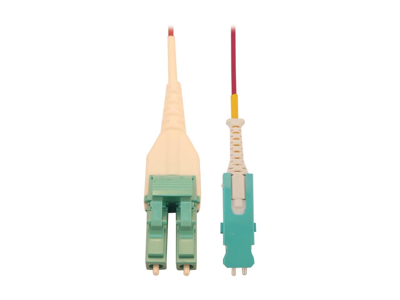 Tripp Lite 40/100/400G Multimode 50/125 Om4 Fiber Optic Cable (Duplex Sn-Pc To Duplex Lc-Pc M/M), Lszh, Magenta, 3 M (9.8 Ft.) - Network Cable - Sn/Pc Multi-Mode (M) Push/Pull To Lc/Pc Multi-Mode (M) Latched - 3 M - 0.1 In - Fiber Optic - Duplex - 50 / 12