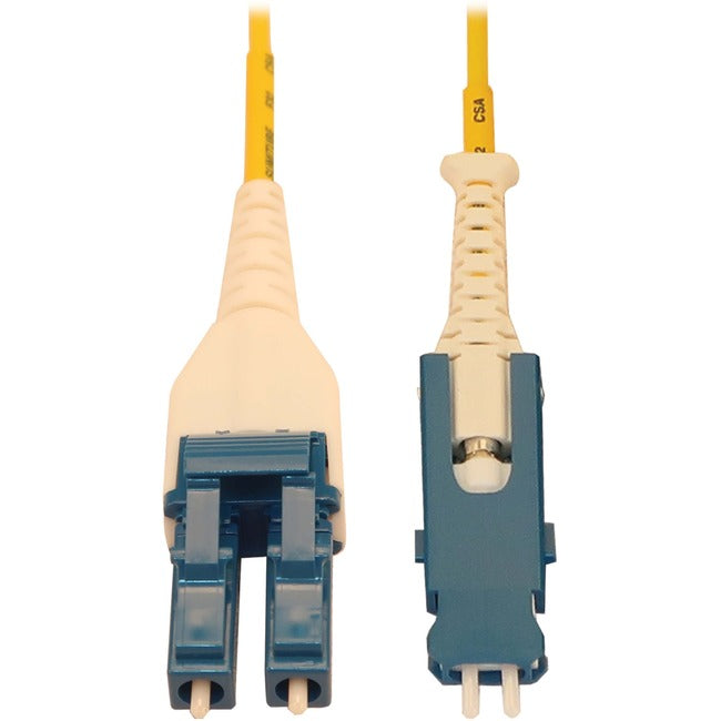 Tripp Lite 40/100/400G Singlemode 9/125 Os2 Fiber Optic Cable (Duplex Sn-Upc To Duplex Lc-Upc M/M), Lszh, Yellow, 5 M (16.4 Ft.) - Network Cable - Sn/Upc Single-Mode (M) Push/Pull To Lc/Upc Single-Mode (M) Latched - 5 M - 0.1 In - Fiber Optic - Duplex - 9