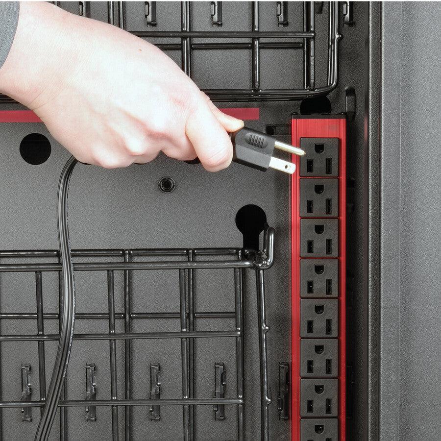 Tripp Lite 45-Device Ac Mobile Charging Cart – Laptops And Chromebooks, 120V, Nema 5-15P, 10 Ft. Cord, Black