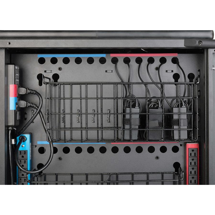 Tripp Lite 48-Device Ac Mobile Charging Cart – Laptops And Chromebooks, 120V, Nema 5-15P, 10 Ft. Cord, Black